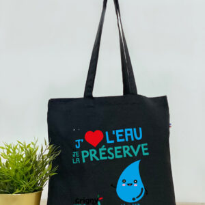 Tote bag publicitaire Made in France 220 gsm - THEO NOIR