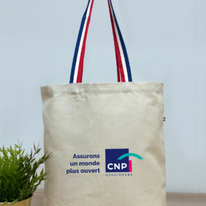 Cabas publicitaire Made in France 260 gsm - CECILE M BBR - NATUREL