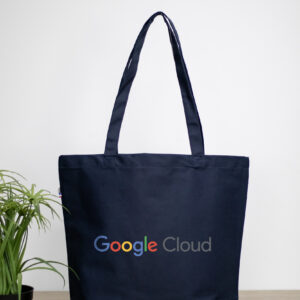 Cabas publicitaire Made in France 260 gsm - CECILE L Noir, Bleu Marine, Blanc