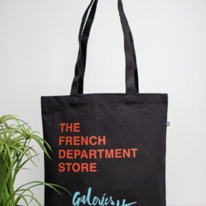 Cabas publicitaire Made in France 260 gsm - CECILE M Noir, Bleu Marine, Blanc