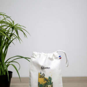 Pochon publicitaire Made in France 260 gsm - AUDREY S - Noir, Bleu Marine, Blanc