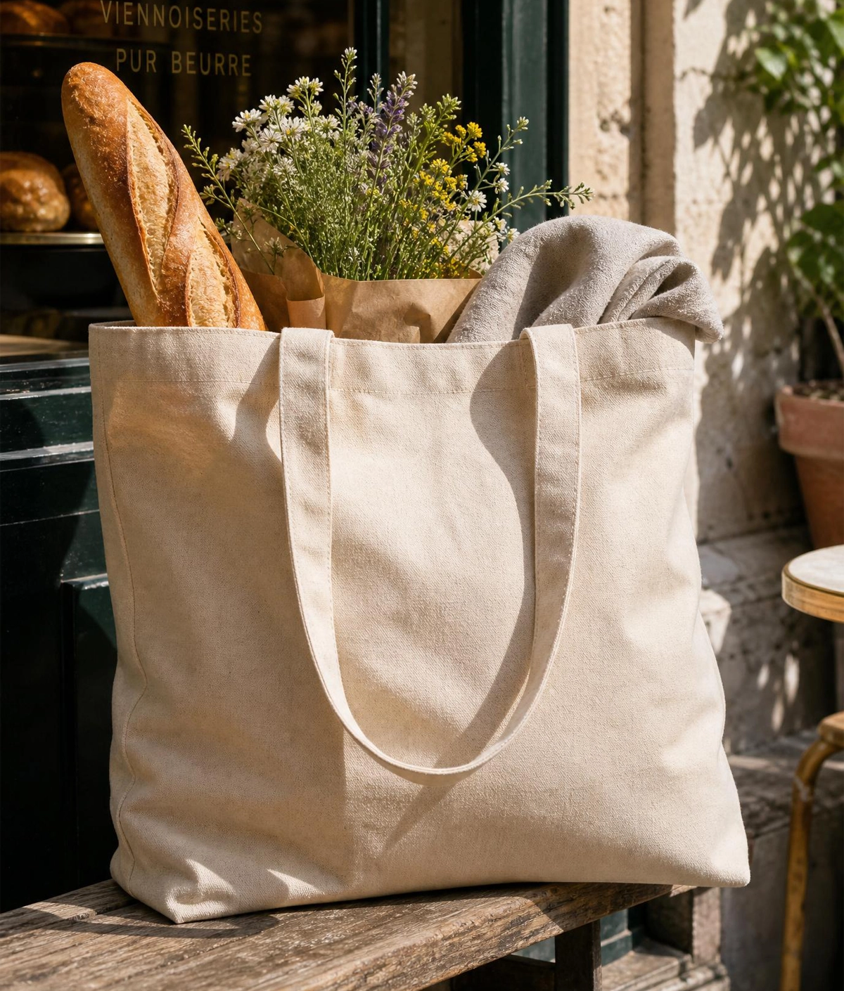 Cabas coton personnalisé Feel-Inde